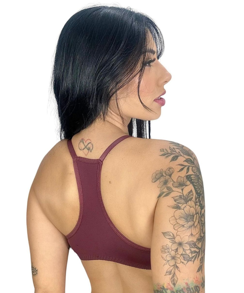 Sutia Nadador Microfibra Basico costa rubro