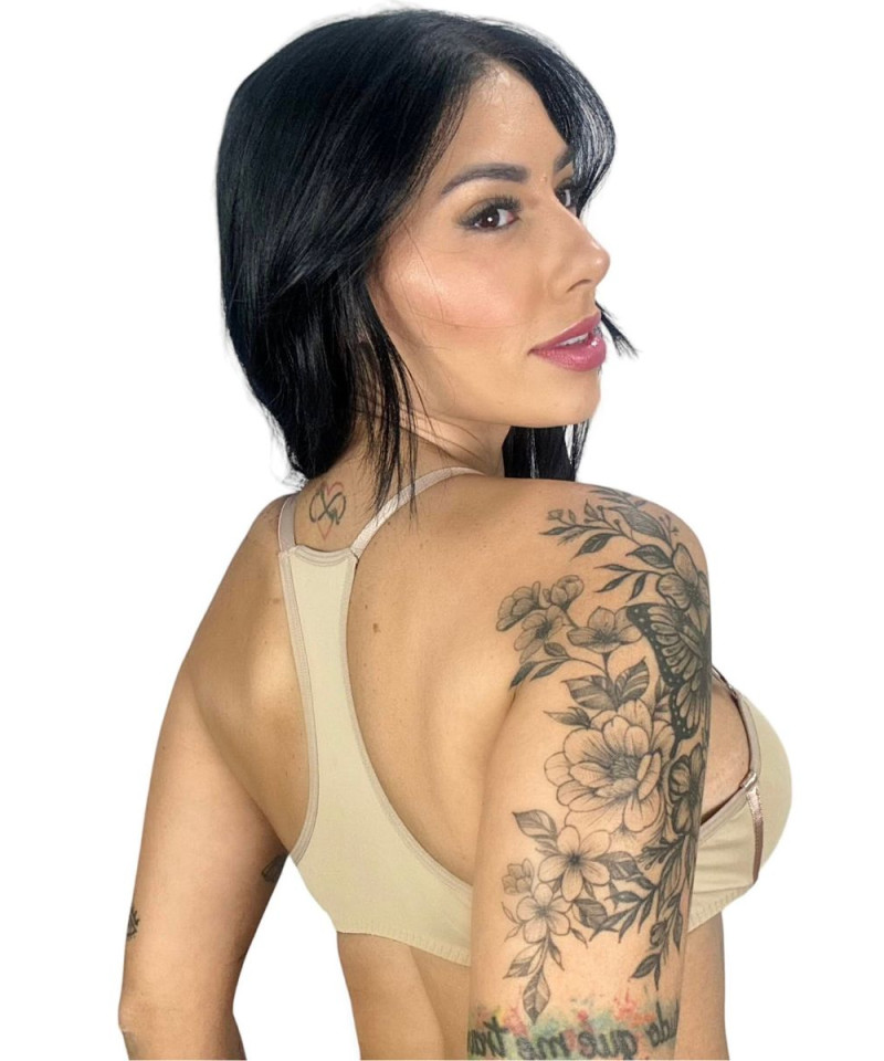 Sutia Nadador Microfibra Basicocosta chocolate