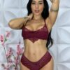 Conjunto sem bojo Natalia rubro capa