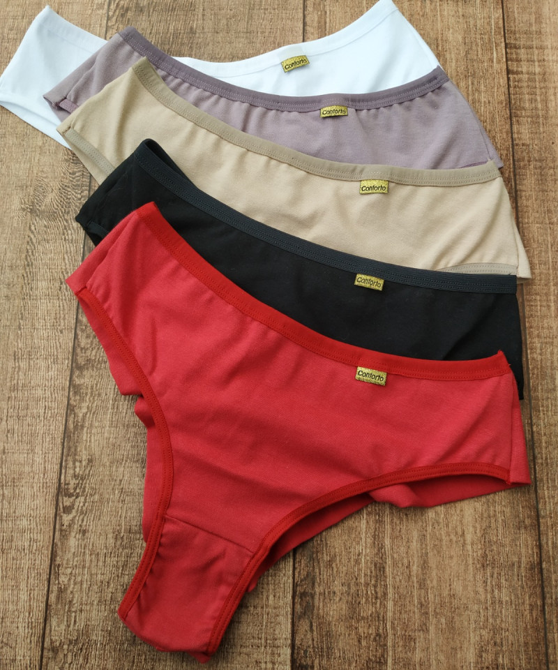 Calcinha Algodão Fio Duplo Estela 18 Calcinha Algodao Fio Duplo Estela cores 2