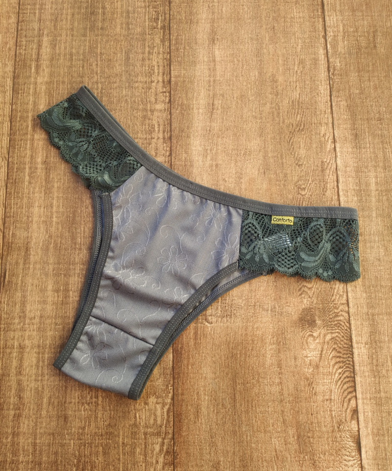 Calcinha Clarice - Aço, G