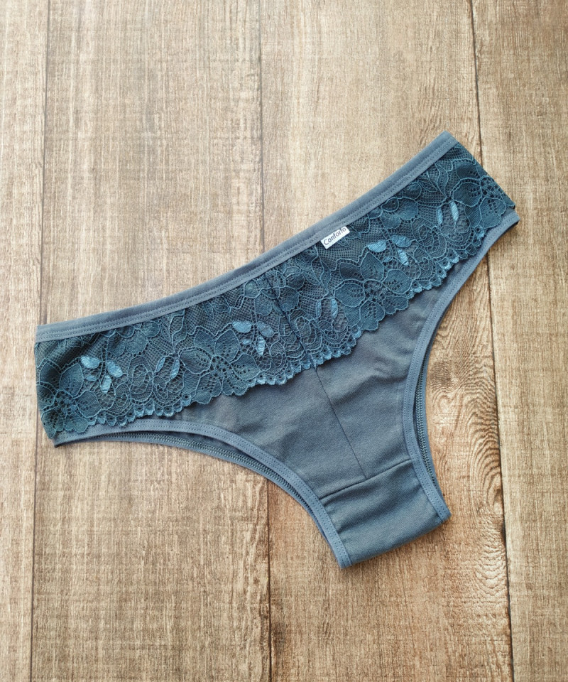 Calcinha Cotton Melissa - Aço, GG