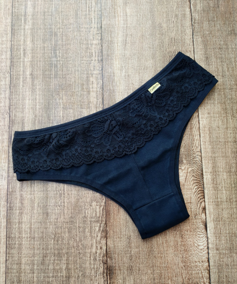 Calcinha Cotton Melissa preto