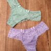 Calcinha Louise teos e lilas