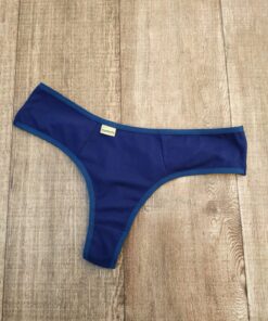 Calcinha Suede Eliana - Marinho, GG