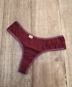 Calcinha Suede Eliana - Rubro, GG