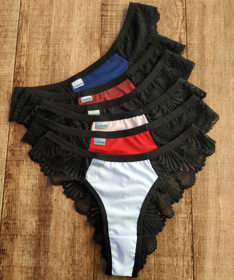 Calcinha Mescla com Renda Talita calcinhas para revender scaled scaled