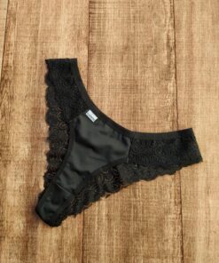 Calcinha com Renda Talita - Preto, GG