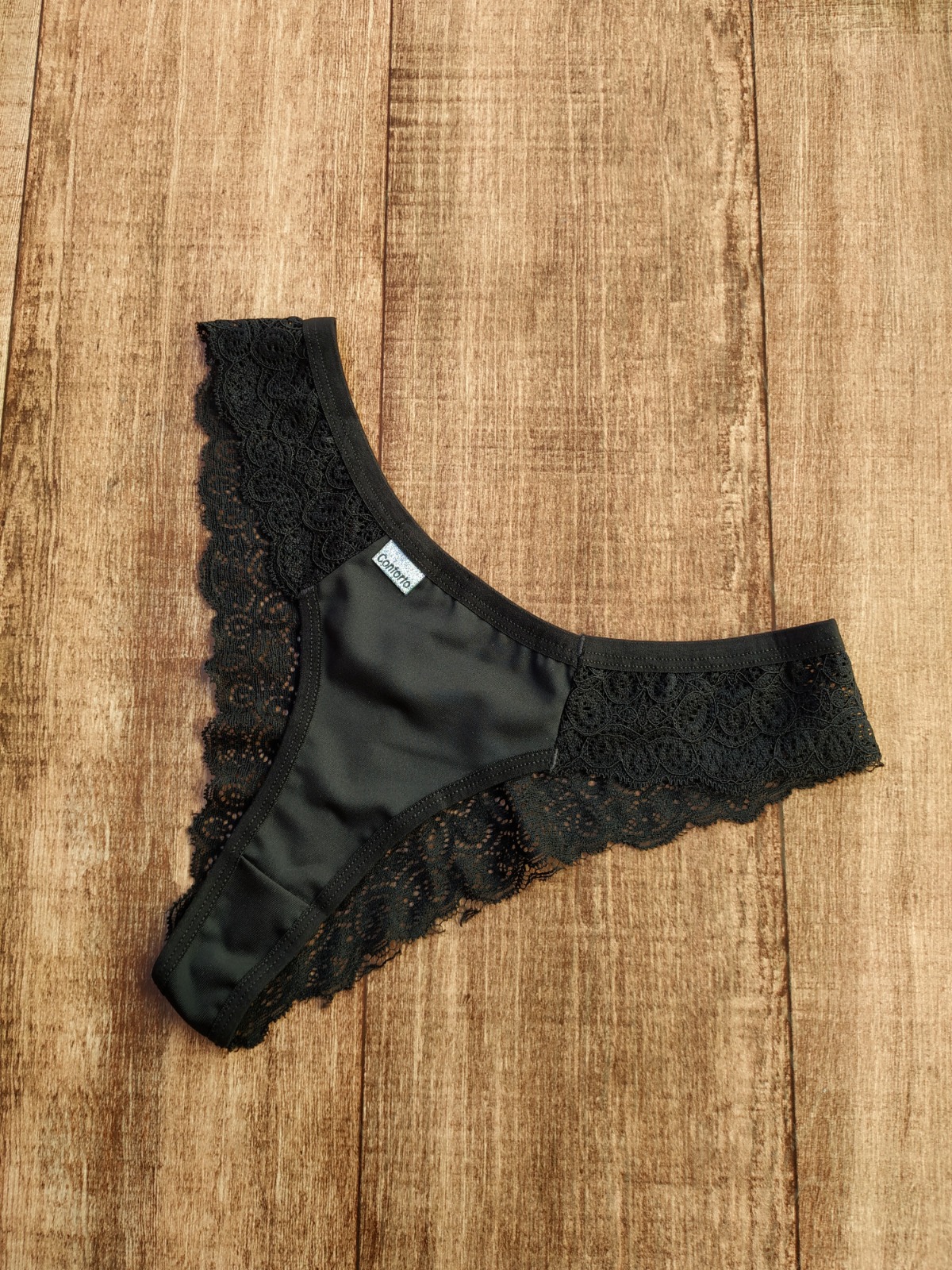 Calcinha com Renda Talita - Preto, P