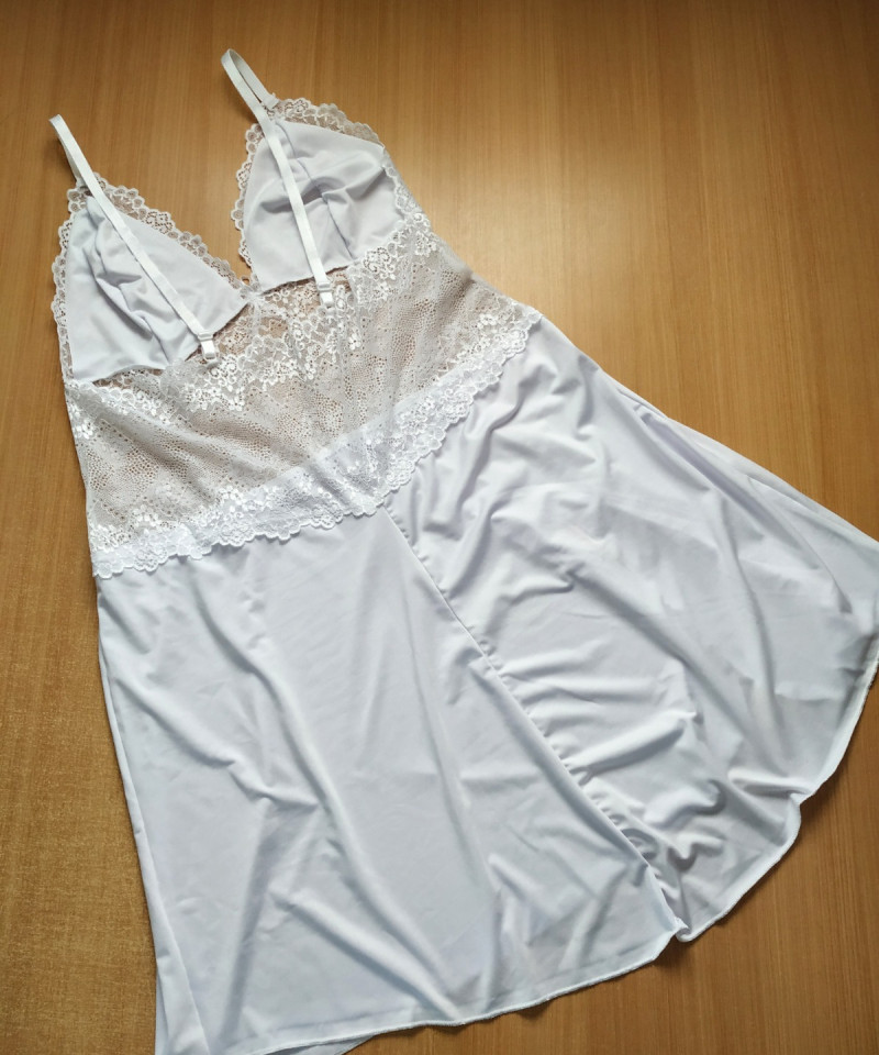 Camisola Plus Size Danyela branco costas