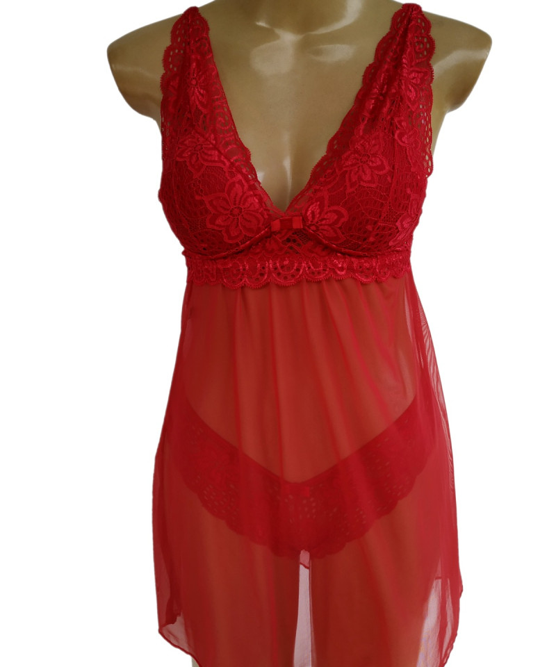 Camisola Rena e Tulle Sensuale blitz lingerie  scaled