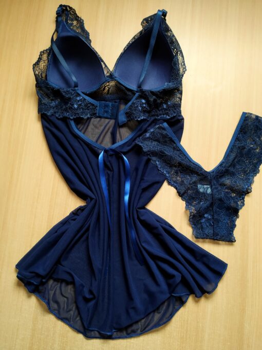 Camisola Rena e Tulle Sensuale blitz lingerie fabrica de lingerie distribuidora de lingerie lingerie atacado camisola scaled