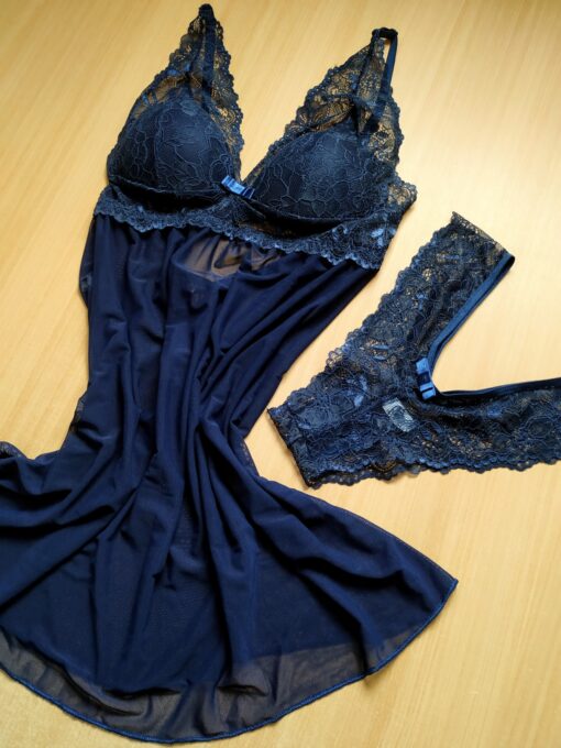 Camisola Rena e Tulle Sensuale blitz lingerie fabrica de lingerie distribuidora de lingerie lingerie atacado camisola amante scaled