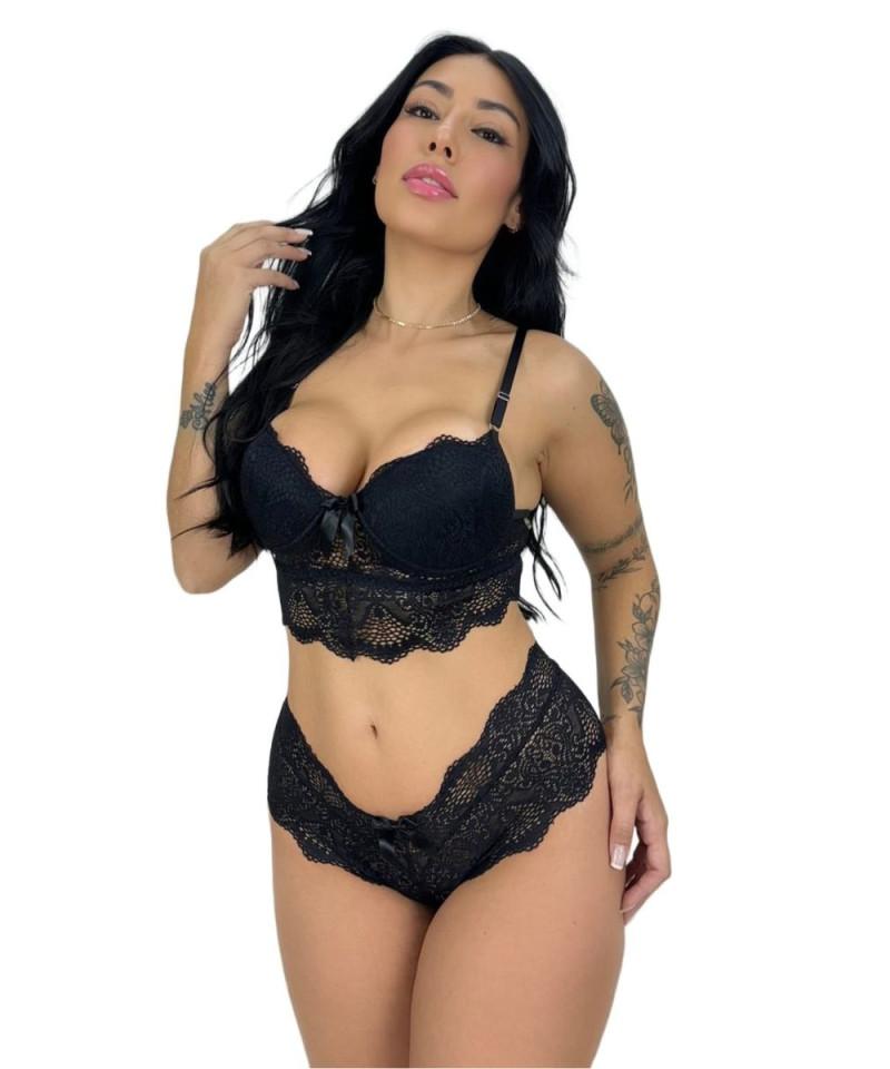 Conjunto Amanda 14 Conjunto Amanda preto