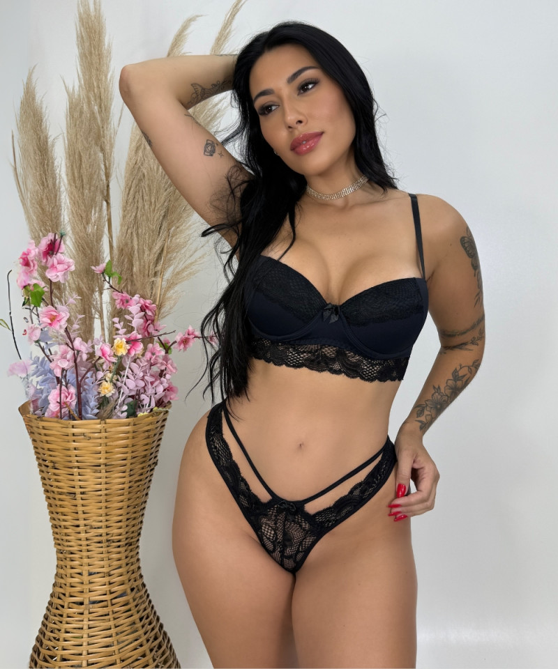 Conjunto Bia 14 Conjunto Bia preto