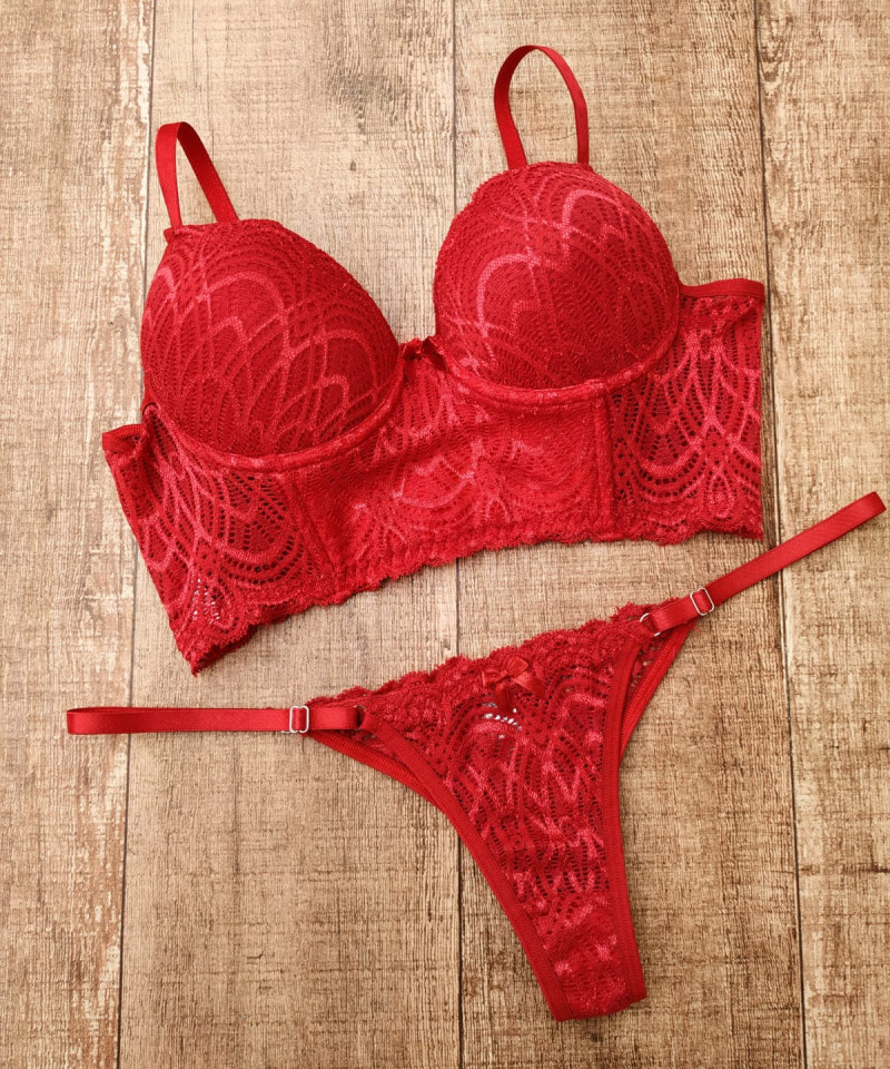 Conjunto Cropped Pandora rubi