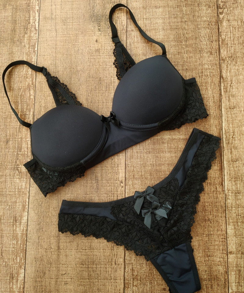 Conjunto Isabela - Preto, GG