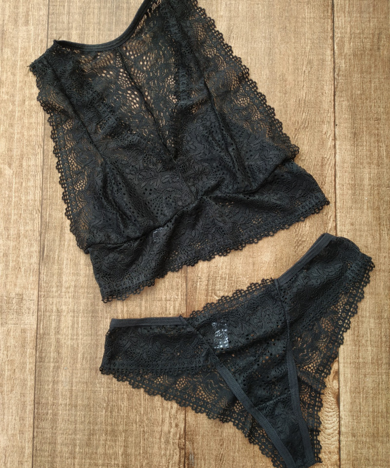 Conjunto Karine 16 Conjunto Karine preto