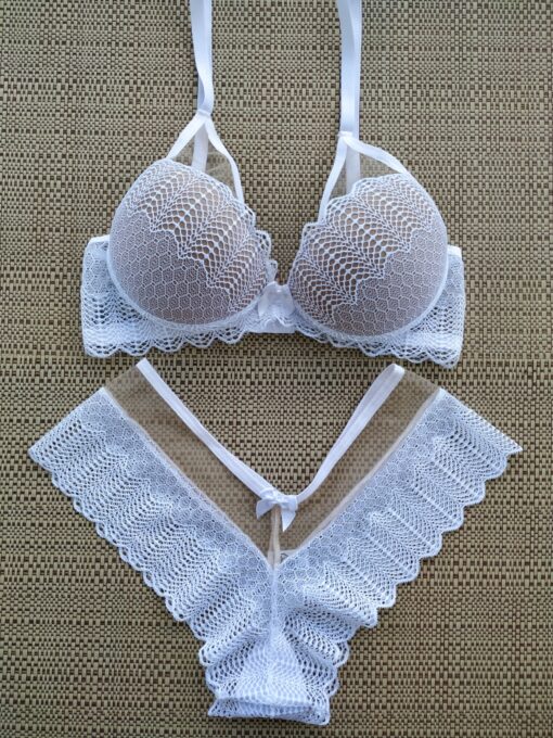 Conjunto Lavinia lingerie branca scaled scaled