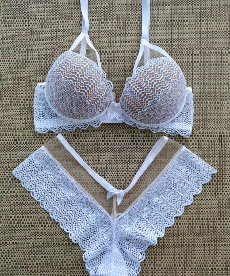 Conjunto Lavinia lingerie branca scaled scaled
