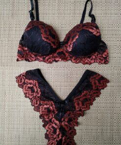 Conjunto Renda Bicolor Monica terra