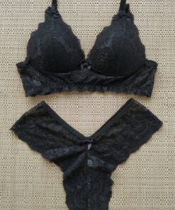 Conjunto Renda Luisa preto