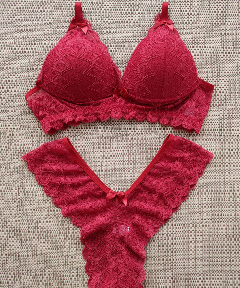Conjunto Renda Luisa rubi