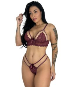 Conjunto Sem Bojo Karina rubro