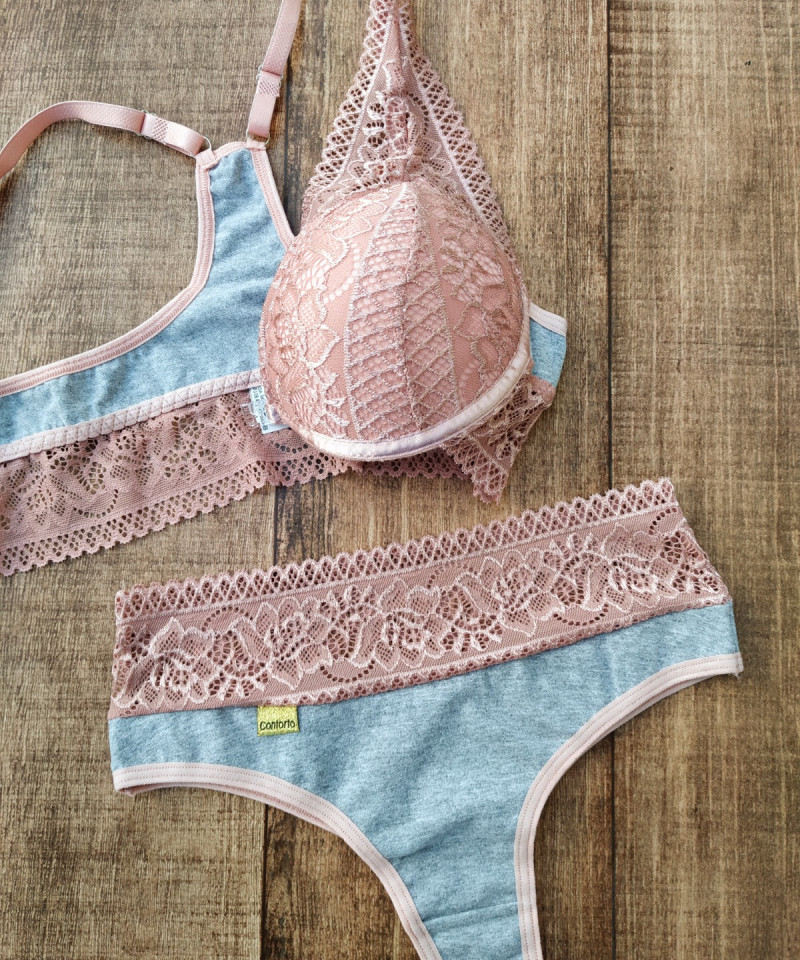 Conjunto Sidneia 12 Conjunto Sidneia romance detalhe bojo