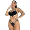 Conjunto Strappy com Tulle preto
