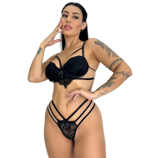 Conjunto Strappy com Tulle