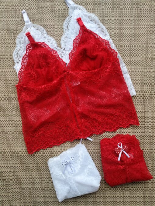 Conjunto cropped em renda - Jéssica