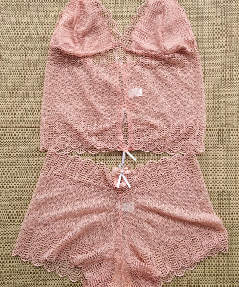 Conjunto cropped em renda - Jéssica 17 Conjunto cropped em renda Jessica romance