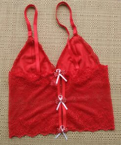 Conjunto cropped em renda Jessica rubi costas