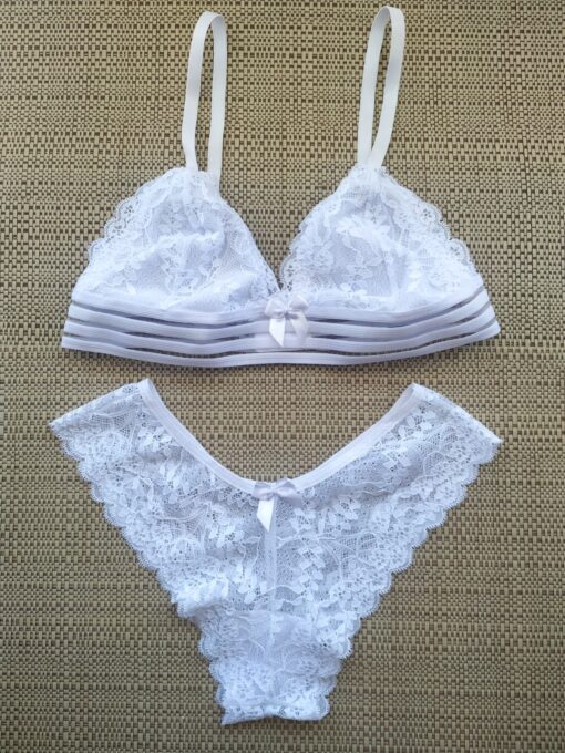 Conjunto sem bojo Anitta lingerie trasparente scaled scaled scaled