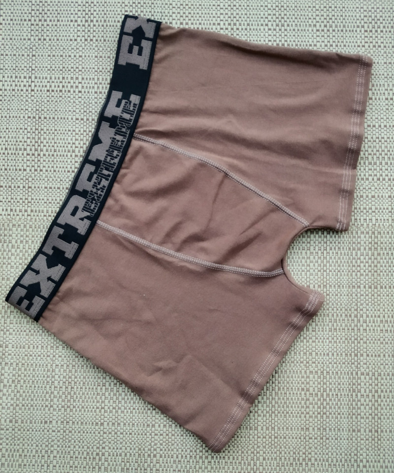 Cueca Boxer Algodão - Castanho, M