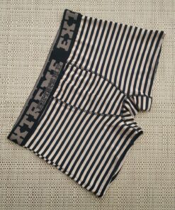 Cueca Boxer Listrada Confort - Chocolate, P
