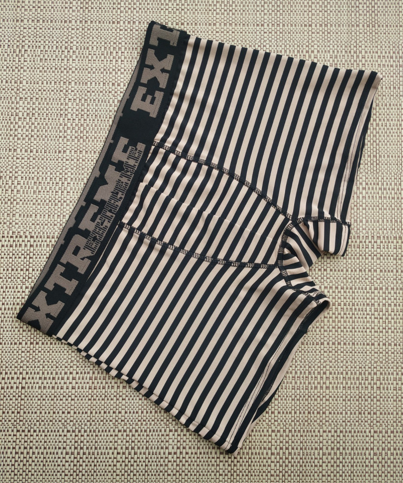 Cueca Boxer Listrada Confort - Chocolate, P