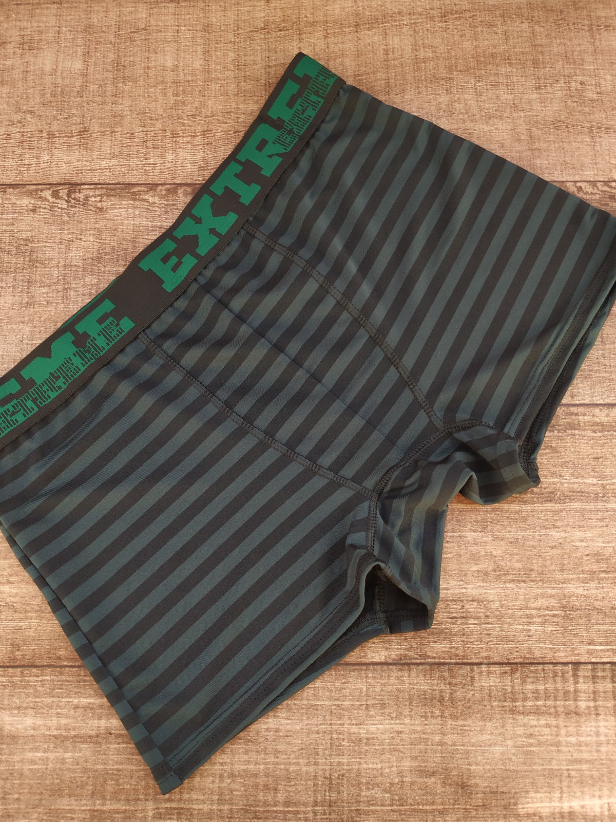 Cueca Boxer Listrada Confort - Verde Musgo, P
