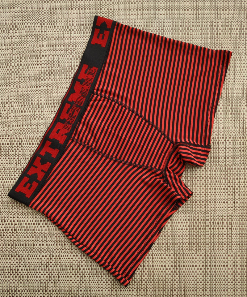 Cueca Boxer Listrada Confort 17 Cueca Boxer Listrada Confort vermelho