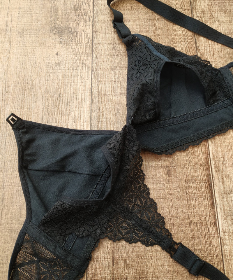 Sutiã de Amamentação Mylla 14 Sutia de Amamentacao Mylla preto detalhe forro