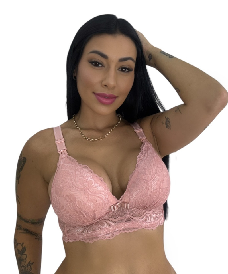 Sutiã de amamentação renda com bojo - Marilia