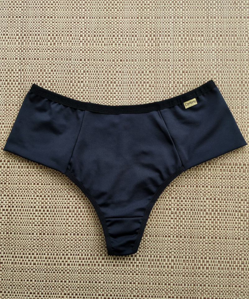 Tanga Fio Duplo - Tânia - Preto, P