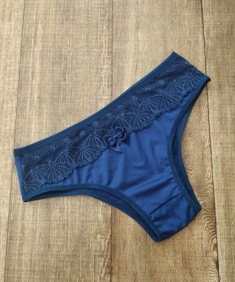 Tanga Microfibra Romantic Leia - Marinho, GG