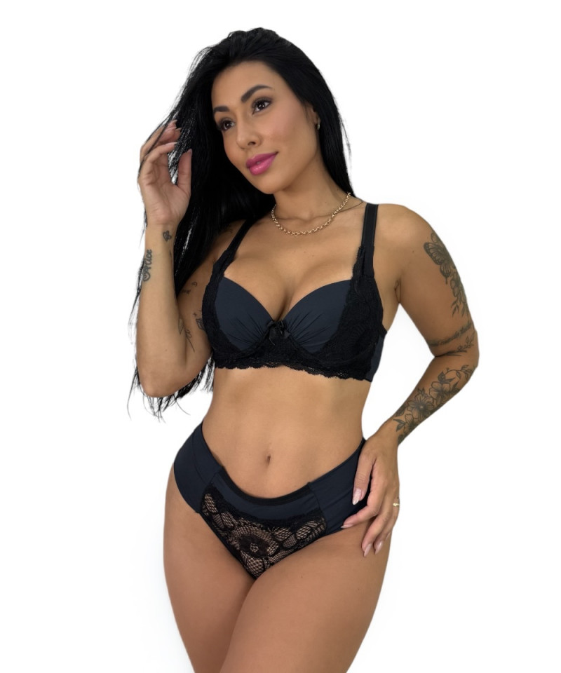 Conjunto Giovana 17 Conjunto Giovana preto