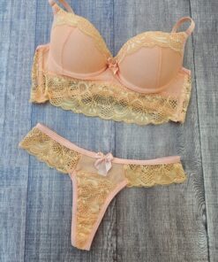 Conjunto Renda e Tulle Kelly - Laranja, GG