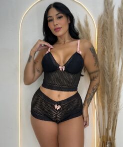 Conjunto Espera Marido preto