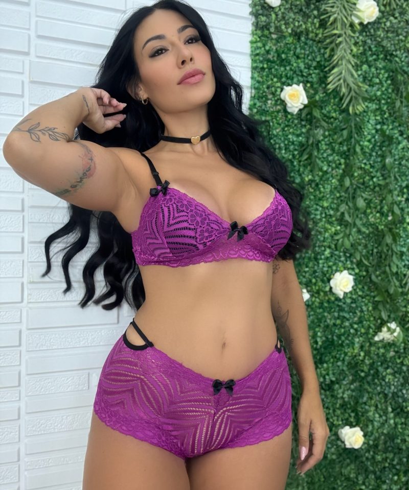 Conjunto de Renda Bicolor odalisca scaled