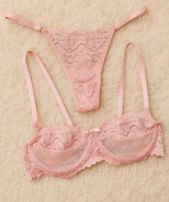 Conjunto de Lingerie sem Bojo Leonor 16 Conjunto Leonor romance tapete
