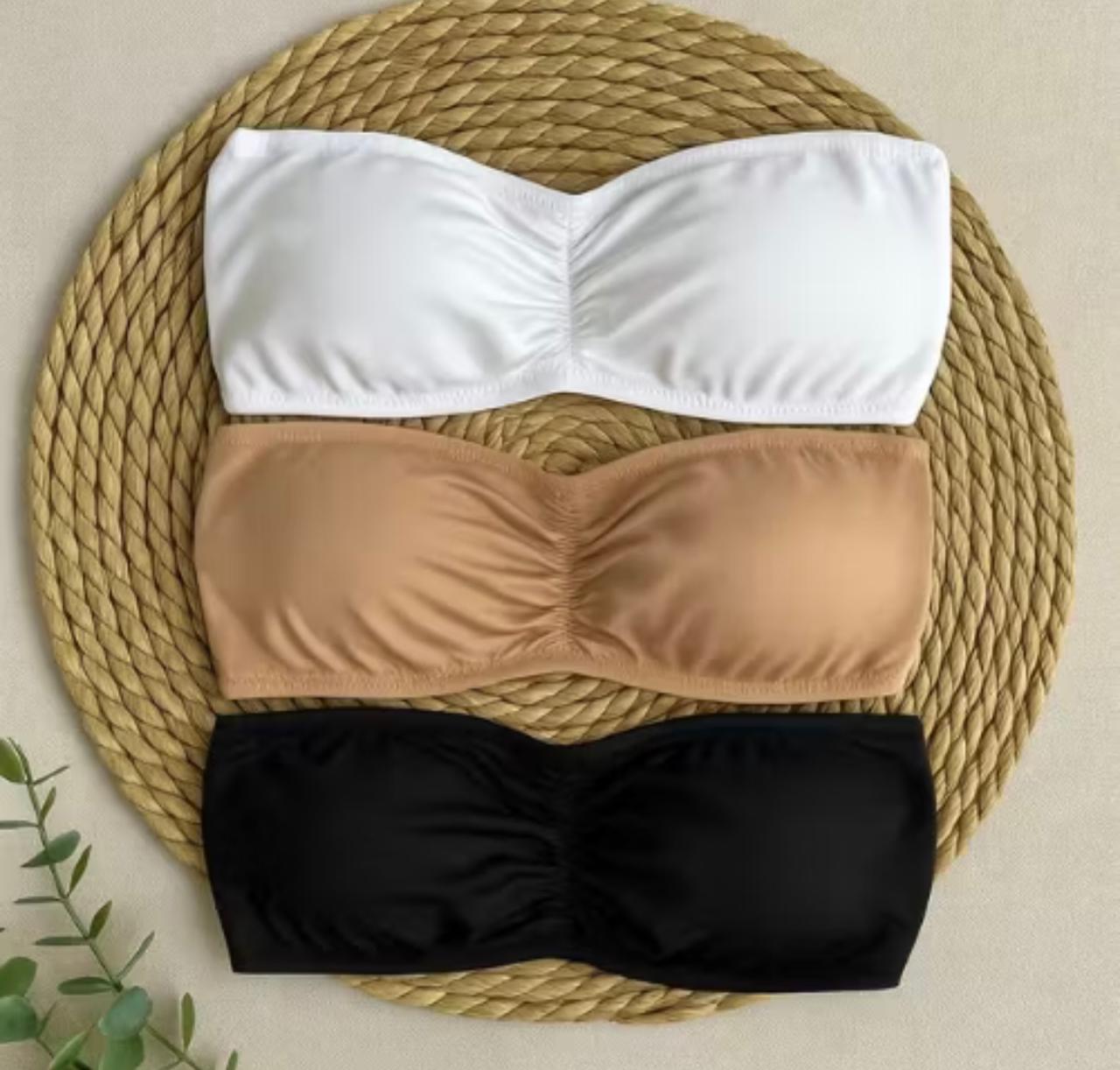 Kit com 3 Sutiãs Top Faixa 2 Kit com 3 Sutiãs Top Faixa